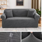 Veekindel elastne diivanikate elutuppa 1/2/3/4 istmega paks polaarfliisist L-kujuline nurgadiivani kate tugitoolikaitse 1 Seater 90-140cm gray