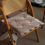 Baby Velvet Lihtne s&uuml;gis- ja talvine pl&uuml;&uuml;sipadi toolipadi paksendatud libisemiskindel kaasaegne kontorimatt soe automatt 48*48cm