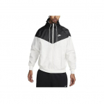 Nike Sportswear Windrunner Tikitud Logo Plaastert&ouml;&ouml;ga Kapuutsiga Vabaaja Jakk Meeste &Uuml;ler&otilde;ivad Valge DA0001-134 M