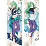 Anime Genshin Impact Baizhu Padjap&uuml;&uuml;r Kahepoolse tr&uuml;kiga Kallistatav Voodipesu Kehapadjap&uuml;&uuml;rikott Peach40X120CM