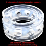 1tk autopuhvrid amortisaatori vedru p&otilde;rkeraua automaatne kaitse vedrupuhver Fiat 500 VW Golf Clio Fiesta A3 Tiguan jaoks valge