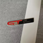 3D Car GT Line GT Sport Design Poritiib Tagumise pagasiruumi kere embleemi m&auml;rgi kleebis Peugeot jaoks Kia K9 Forte Ceed Cerato RIO K3 K5 tarvikud