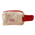 Suure mahutavusega kosmeetikakott t&otilde;mbluku k&auml;epidemega, veekindel kaasaskantav naiste meigikotike meigipintsliga tualett-tarvete kott S valge