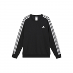 adidas Essentials Fliis 3-triibuline dressipluus Must/Valge Meeste T&auml;navamood GK9106 S