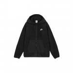 Nike Sportswear Style Essentials+ Logoga tikitud veluurist kapuutsiga jakk meestele Jakid Must DD4883-010 L