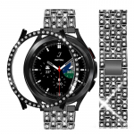 Teemantrihm + &uuml;mbris Samsung Galaxy Watchi 6/5/4 40 mm 44 mm k&auml;ev&otilde;ru metallist rihmaga Galaxy Watch 6 klassikaline 43 mm 47 mm kaanega kaitsev kella 5 korpus ja rihm Galaxy watch 4 40mm