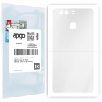 apgo Ultra Clear Protective Skin Sticker for the back compatible with Huawei P9, Wrap Film, Hydrogel Film, Flexible, Soft TPU with positioning layer e