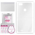 apgo Ultra Clear Protective Skin Sticker for the back compatible with Tecno F2, Wrap Film, Hydrogel Film, Flexible, Soft TPU with positioning layer ea