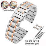 Kvaliteetne roostevabast terasest kellarihm Casio Tissot Seiko Citizeni metallist lameda/kumera otsaga rihmaga k&auml;ev&otilde;ru kella kett 20mm 22mm 20mm