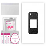 apgo Protective Skin Sticker for the back compatible with Nokia 2780 Flip, Wrap Film, Foil, Vinyl - Pattern Black Honeycomb