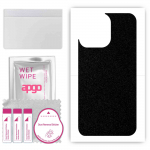 apgo Protective Skin Sticker for the back compatible with Apple iPhone 15 Pro, Wrap Film, Foil, Vinyl - Pattern Matte Black