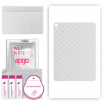 apgo kaitsev nahakleebis seljale, mis &uuml;hildub Apple iPad Pro 11-ga (2018), Pakkekile, foolium, vin&uuml;&uuml;l &ndash; mustriga l&auml;bipaistev s&uuml;sinik