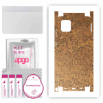 apgo Protective Skin Sticker for the back+sides compatible with Samsung Galaxy Note 10 Lite, Full Wrap Film, Foil, Vinyl - Pattern Rusty Copper