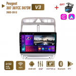 2Din Android autoraadio Peugeot 307 307CC 307SW 2002-2013 jaoks, multimeedia Carplay Auto WIFI peaseade stereo navigatsioon 2+32GB 2+32GB