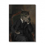 Ajaloolised Vanaaegsed Lemmikloomaportreed Kassi ja Koera Portree P&otilde;hjamaade Plakat, Seinafoto Elutuppa, Kodu Dekoor, Kunst L&otilde;uendil Maal 21x30cm No Framed