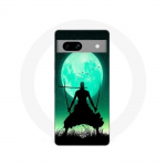 Coque maniacase pour Google Pixel 7a roronoa zoro triple &eacute;p&eacute;e pleine lune