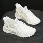 New Sports Shoes Women's round Toe Lightweight Shock Absorption Casual Shoes Breathable Student Running Shoes  Mesh Shoes 35