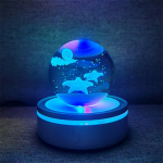 Kristallkuuli &ouml;&ouml;tuled H&otilde;&otilde;guv planeet Galaxy Astronaut 3D RGB Kuu laualamp Atmosf&auml;&auml;rilamp Lauakaunistused Lastele kingitused
