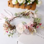 T&uuml;drukute lillep&auml;rjad Garland Crown Diadem Pulmad Barokne Juuksepael juukselill Crown Pruudi peapael Haldjas Printsessi Juukse Tiaarad CHINA