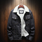 Meeste Mood Denim Jakk Talvine Soe Villane Denim Jakk Mood Meeste Denim Jakk XS-6XL L white