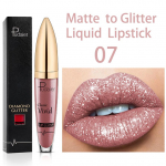 Matt l&auml;ikiv vedel huulepulk Glitter Diamond Effectiga kauap&uuml;siv veekindel huulel&auml;ige naistele meik huuletoon Pearl Maquillaje 07