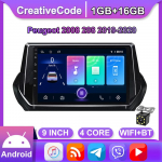 Autoraadio GPS-navigatsioonis&uuml;steem Peugeot 2008 208 2019 2020 2 dini Android WiFi auto multimeediumipleier Automaatne stereo FM-raadio peaseade 2+32GB 1+16GB