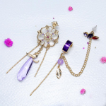 M&auml;ng Genshin Impact Scaramouche K&otilde;rvar&otilde;ngad Wanderer Kunikuzushi Cosplay Naiste Keti Ripats K&otilde;rvaklambrid Naastud Balladeer Ehted Kingitus