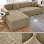 Veekindlad žakaarmustriga diivanikatted Elastsed nurga 1/2/3/4-kohalised &uuml;hev&auml;rvilised diivanikatted L-kujulise diivani kaitsekatted 1 SEAT (90-140CM)