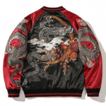 Tikitud Dragon Hip Hop jope kontrastset v&auml;rvi High Street pesapallimantel Harajuku trendikas &uuml;ler&otilde;ivad vabaaja jakk meestele L