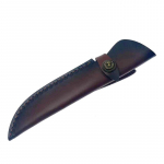 24,5 CM kaitse&uuml;mbris, nuga, l&otilde;hestatud nahk, fikseeritud teraga noakate, nahast &uuml;mbris. 23cm