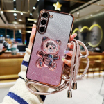 Quicksand karuhoidja kaelarihm Glitter telefoni&uuml;mbris Huawei P30 Lite P40 Pro P50 P60 PM Mate 30 40 50 60 Pro kronsteini kate Huawei P40 must
