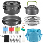 Telkimisn&otilde;ud Cooking Set 3 inimesele 22 tk Telkimispott ja pann Cooking Set V&auml;litelkimine Matkamine