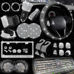 Luksuslik 27 tk/komplekt Lady Diamond auto sisekujundusega kinkekarp 4 hooajaks General Motorsi hoiuruumi romateraapia telefonihoidik valge