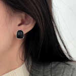 S925 Sterling h&otilde;bedased k&otilde;rvar&otilde;ngad v&auml;ikesed rafineeritud lihtsad k&otilde;rvar&otilde;ngad liialdatud elegantsed mustad k&otilde;rvar&otilde;ngad 925