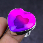 Bi-Color Tourmaline Gemstone 925 Sterling Silver gift Jewelry Ring Size 8.5 O9R91
