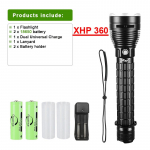 10000LM v&otilde;imas LED sukeldumise taskulamp &uuml;lihele XHP360 professionaalne veealune taskulamp IPX8 veekindel lamp, 26650 patarei with 18650 batteries