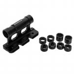 Jalgrattahargile kinnitatud auto katuseraami tugi kiirvabastusega l&auml;bi teljehoidja maanteeratta esihargi ploki aluse hoidik Mtb tarvikud must