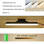 1 tk LED-meigilambi valgus, USB-silmakaitse, laetav kaasaskantav rippuv magnetlamp puutel&uuml;liti peeglivalgusti selfie-valgusti 3W