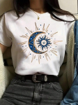 Kuradi silmaprintiga unisex T-s&auml;rk suvine vabaaja p&auml;ikesekuu kosmose lahe tee topp mood t&auml;nav l&uuml;hikeste varrukatega t-s&auml;rk t&uuml;drukute riided L