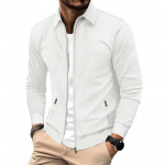 Meeste lukuga jakk Vahvlimustriga Slim Fit jakk lukuga taskutega vabaaja rev&auml;&auml;riga M hall