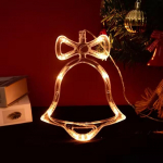 J&otilde;ulu-LED-valgusti lumehelves j&otilde;uluvana hirv rippuv imilamp aknakaunistused kodu Navidad 2024 uusaastakaunistus Bell