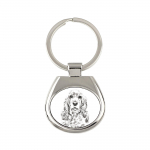 American Cocker Spaniel, Merry Cocker - keychain with a dog, keychain with a print, personalized pendant from the Art-Dog brand