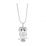 &Ouml;&ouml;kull Kaelakee Kampsun kett Faux Opal Rhinestone Decor sulam riided Ehted Tutvumisleht ballipidu h&otilde;be