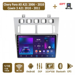 Android Carplay autoraadio Chery Fora A5 A21 jaoks 2006&ndash;2010 Multimeediam&auml;ngija peaseade Stereo GPS-navigatsioon BT WIFI 2+32GB 1+16GB