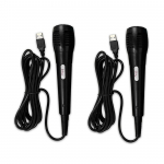 2x Rock Band USB Muusikaline Mikrofon PS4, Xbox One, PC jaoks 6.8*4.4*25.2cm must