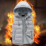 Paaristiilis mood &uuml;hev&auml;rviline tasku lukuga puuvillane mantel vest mantel naistele ja meestele L hall v&auml;rv