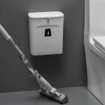 Tere, kaanega pr&uuml;gikast, mida saab riputada. T&otilde;mbava kaanega l&uuml;kandkaanega WC pr&uuml;gikast valge