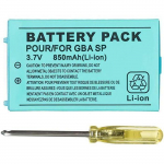 Batterie Gameboy Advanced GBA SP 850mAh Rechargeable Lithium-ion Batterie+Outil