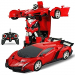 Robot de transformation 2 et 1 &ndash; M0D10E &ndash; Controlles avant, arri&egrave;re, gauche, droite &ndash; T&eacute;l&eacute;commande &ndash; Rouge