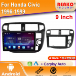 Android auto raadio Honda Civic 1996 1997 1998 1999 jaoks GPS Navigatsioon video Multimeedia M&auml;ngija kassettmakk carplay 4 core 1GB+32GB carplay
